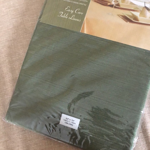 cords oblong sage table linens - Picture 8 of 8